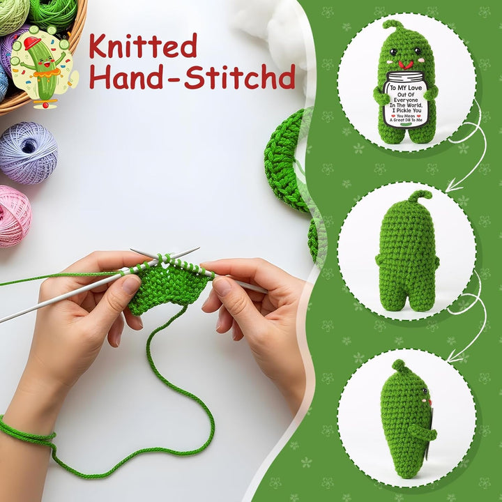 Cute Crochet Pickle Love Gift