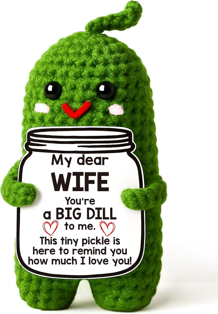 Cute Crochet Pickle Love Gift