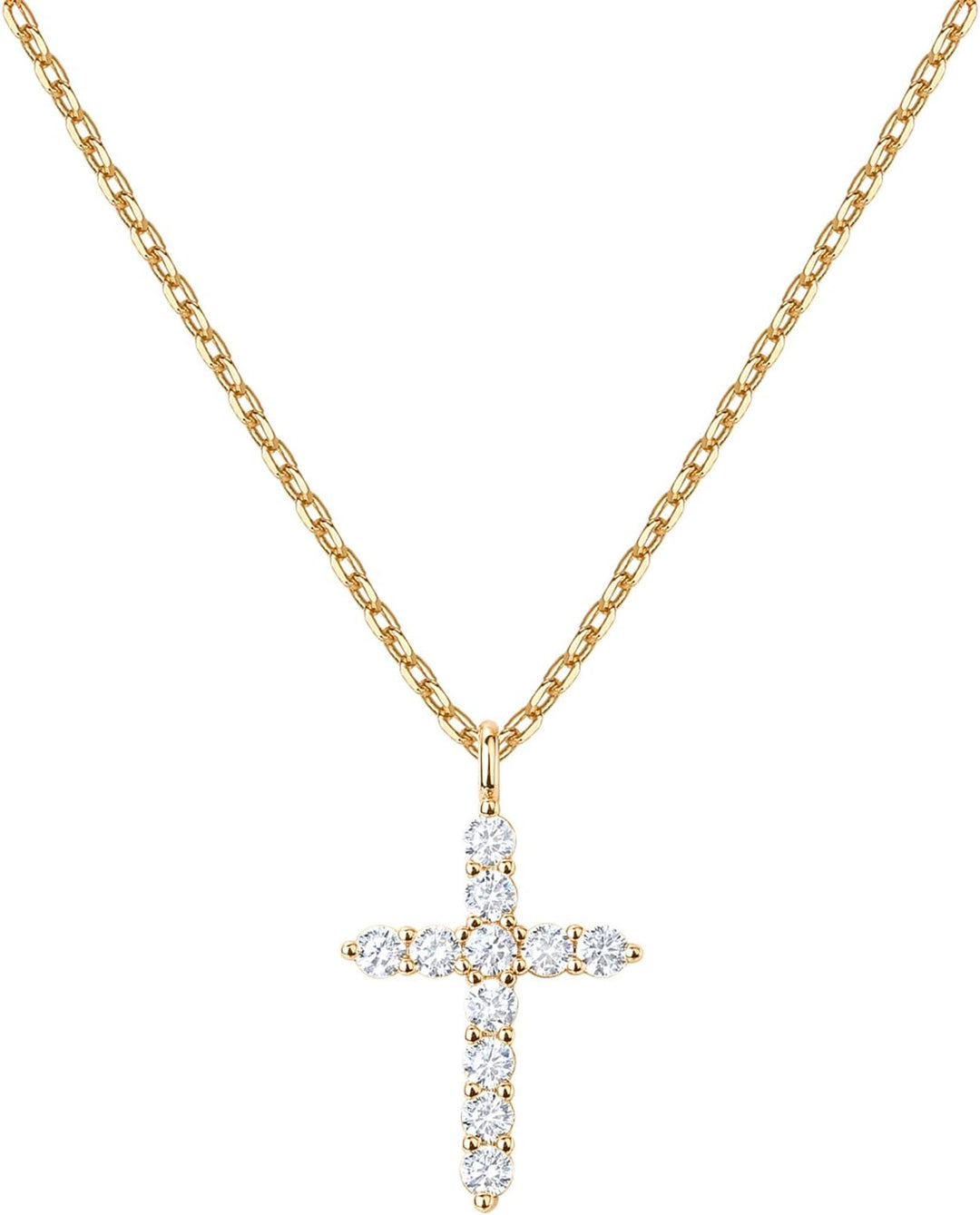 14K Gold Plated Cross Necklace