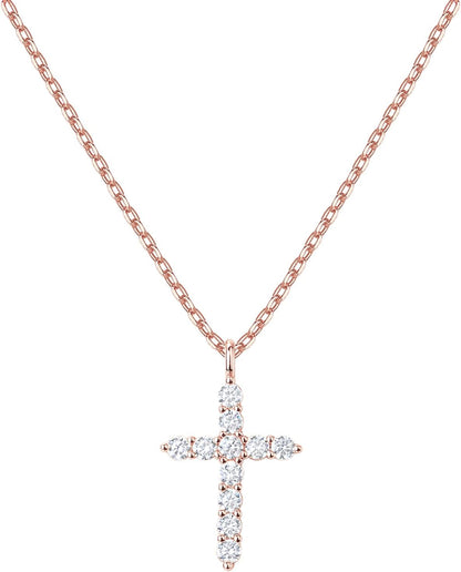14K Gold Plated Cross Necklace