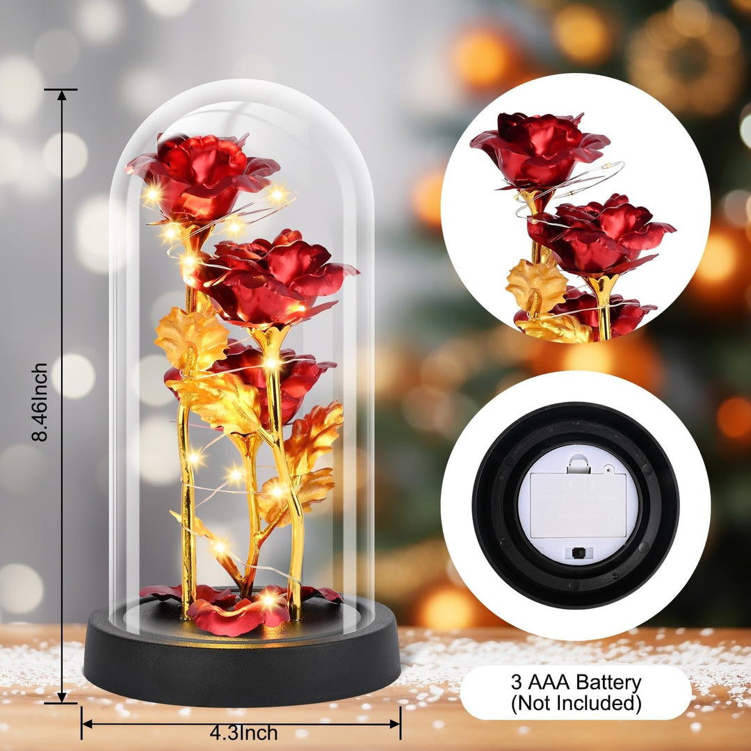 EverGlow Glass Rose Gift