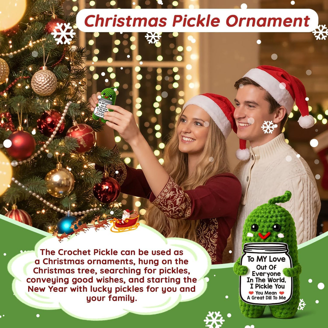Cute Crochet Pickle Love Gift