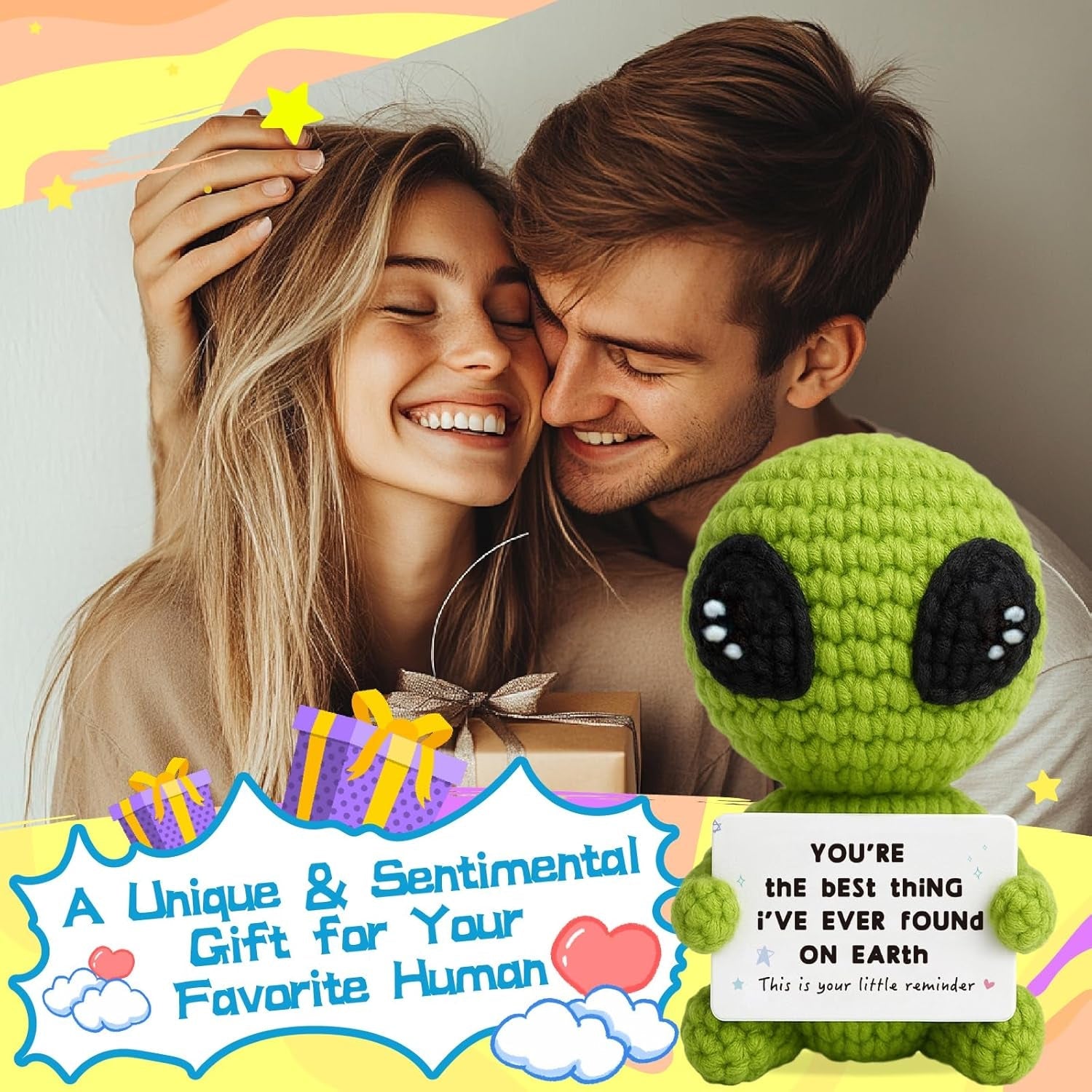 Unique Crochet Alien Gift 