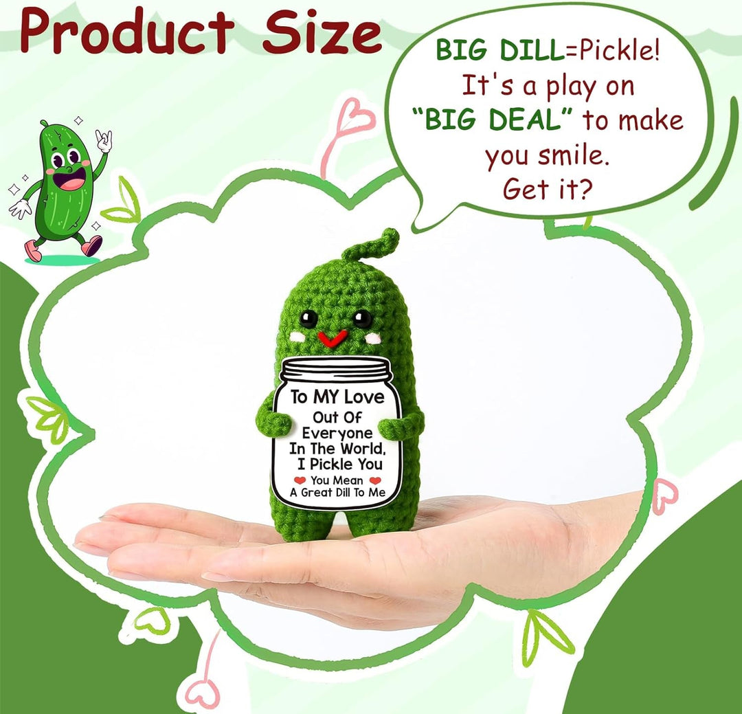 Cute Crochet Pickle Love Gift