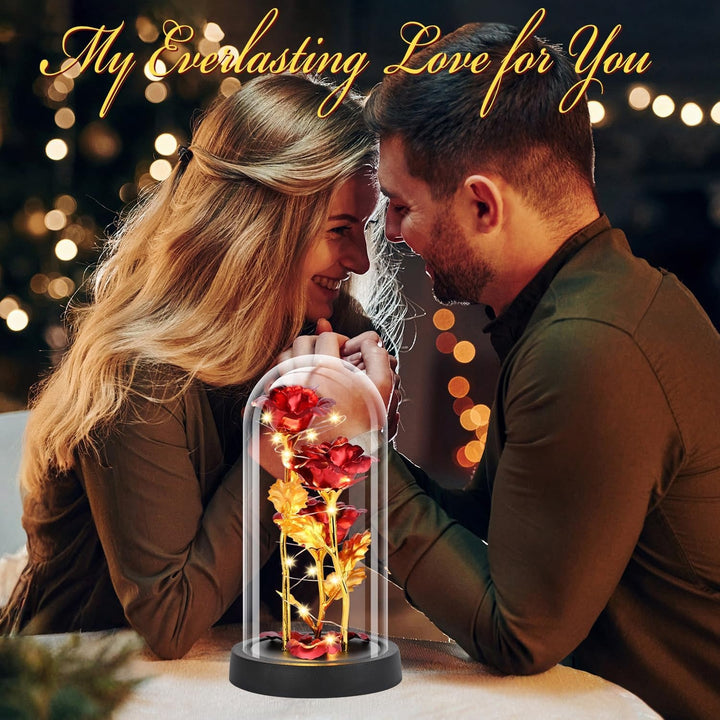 EverGlow Glass Rose Gift