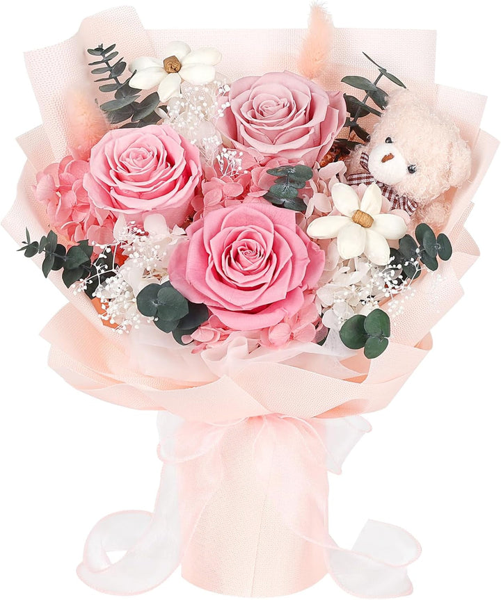 Preserved Flowers Bouquet with Bea
