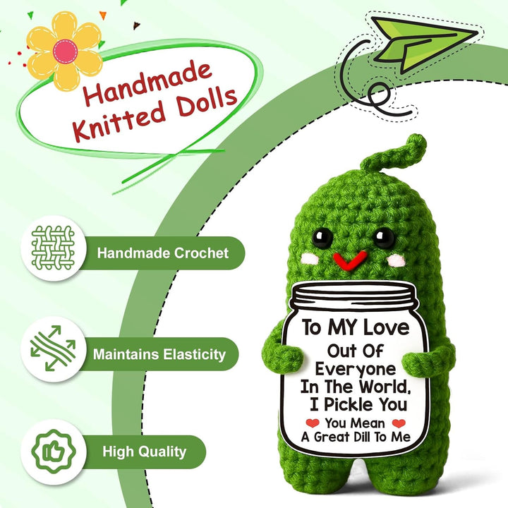 Cute Crochet Pickle Love Gift
