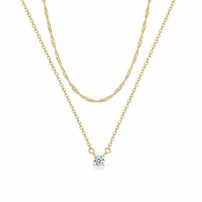 14K Gold Plated Layering Necklace