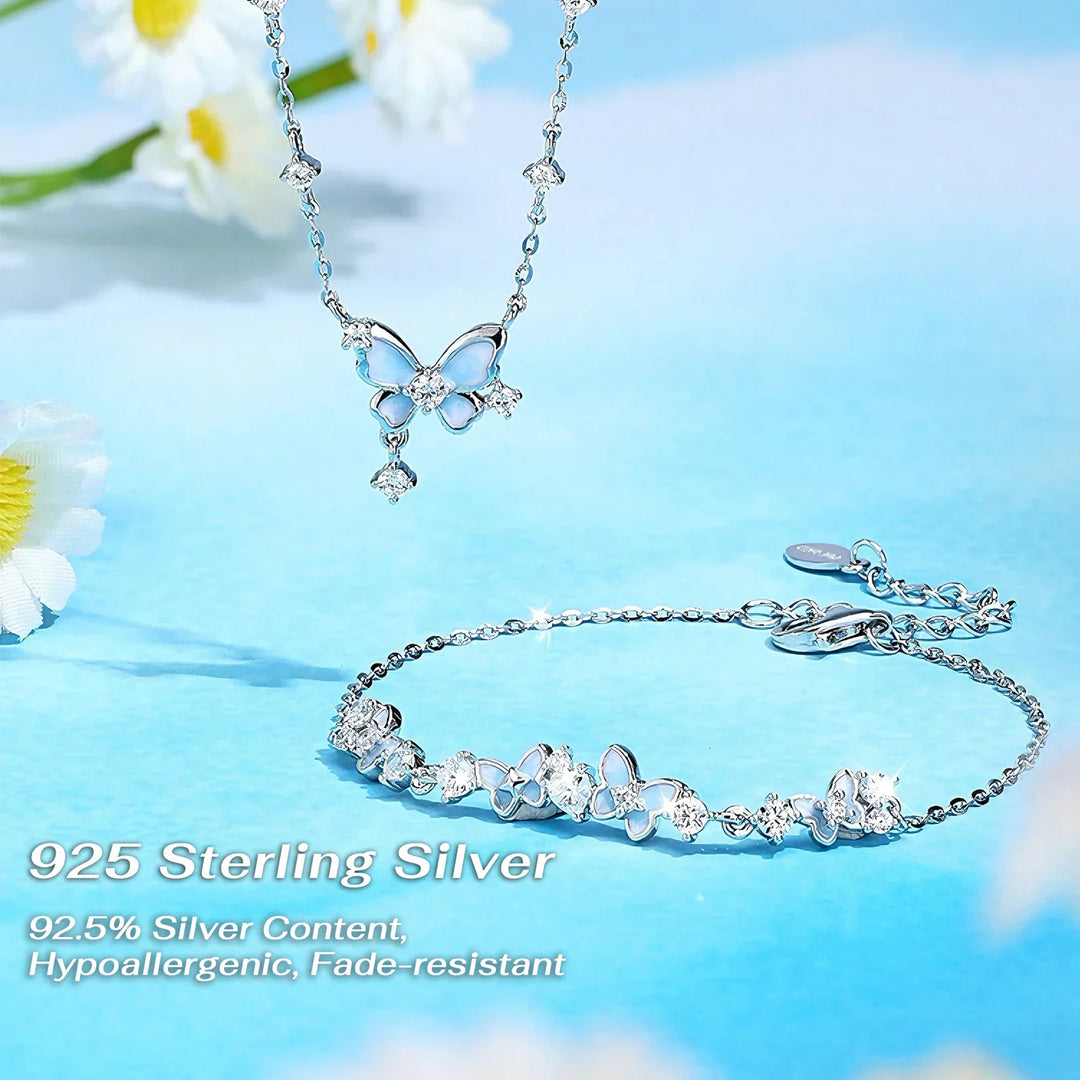 Twilight Bloom Butterfly Bracelet