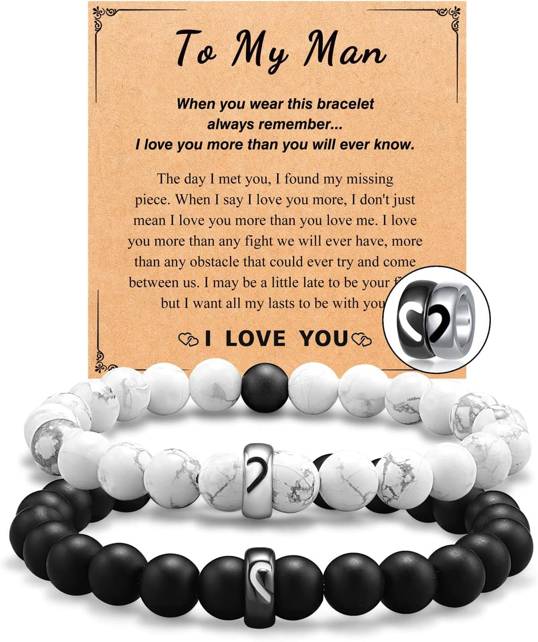 Matching Couple Ring Bracelets 