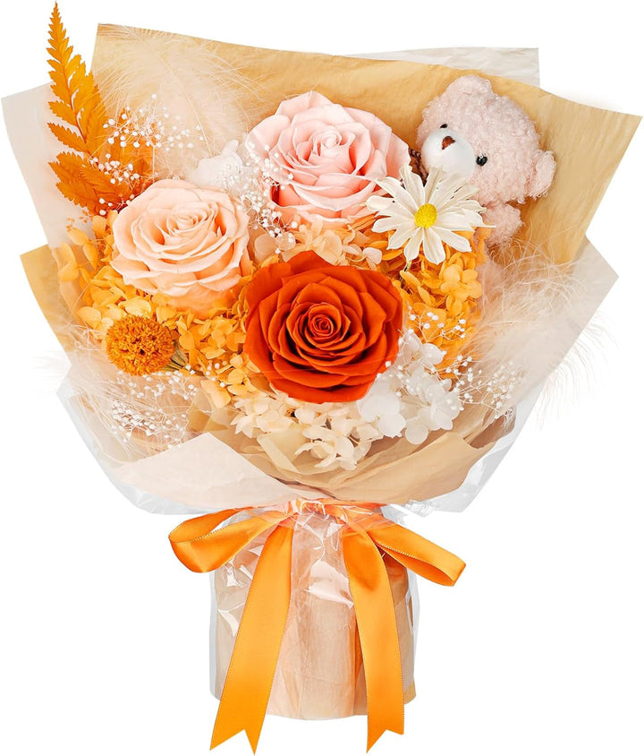 Preserved Flowers Bouquet with Bea