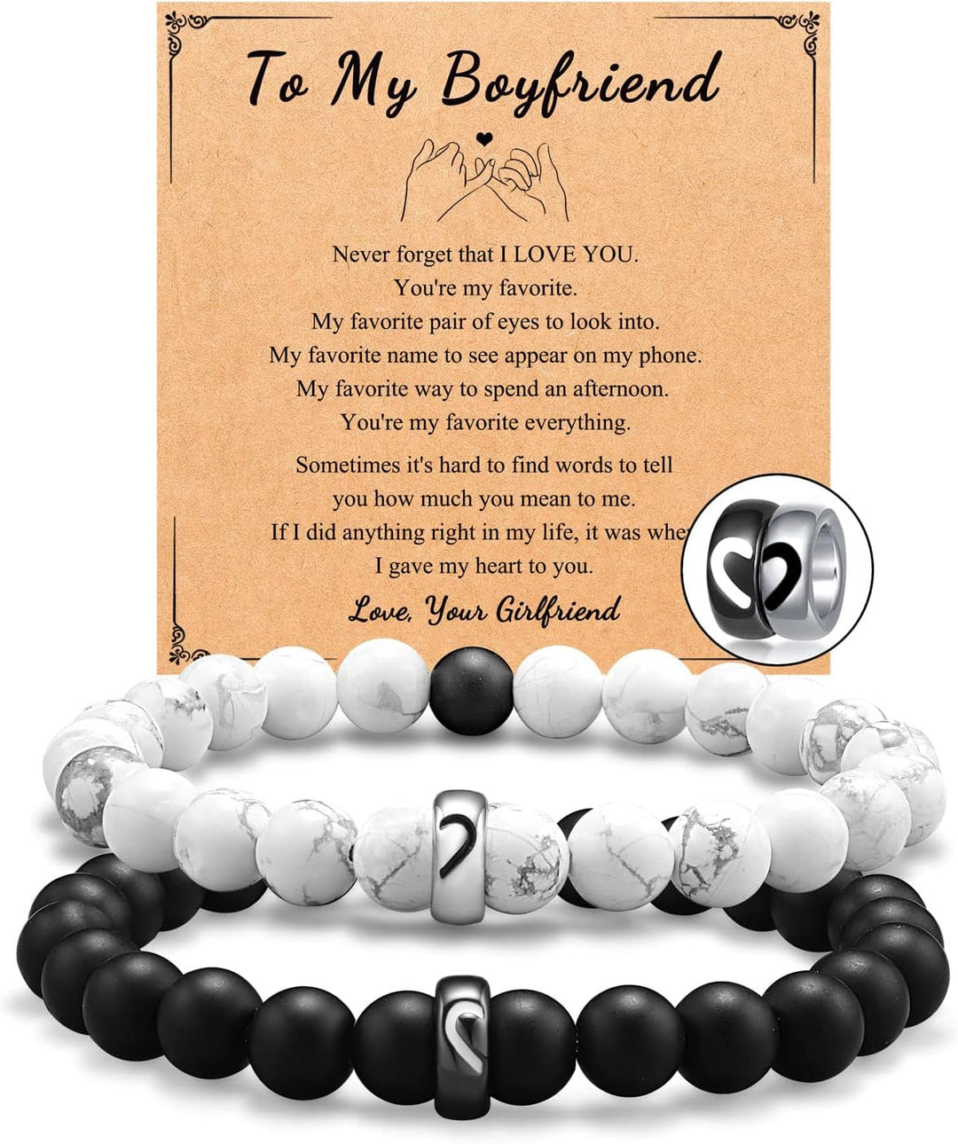 Matching Couple Ring Bracelets 