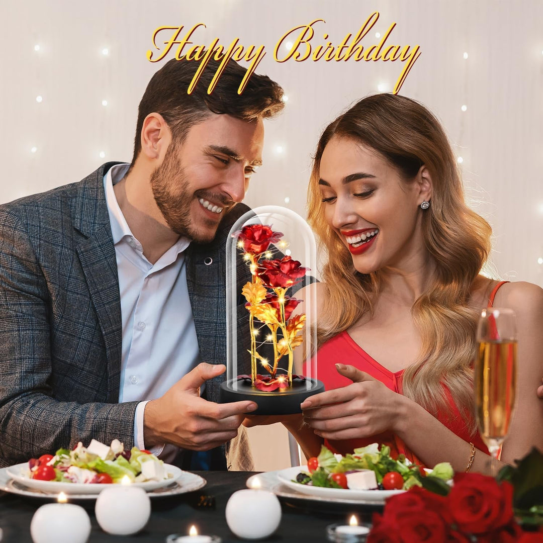 EverGlow Glass Rose Gift