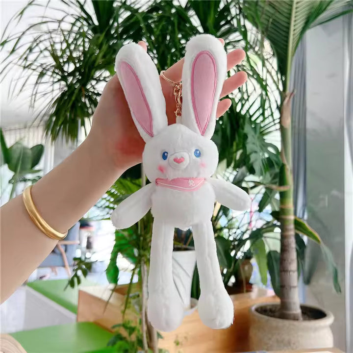 Rabbit + Doll Keychain Pendant