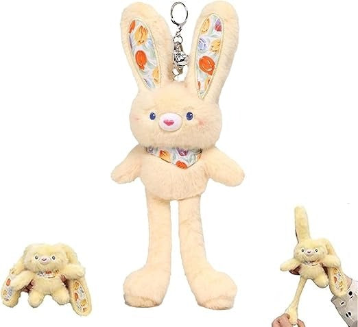 Rabbit + Doll Keychain Pendant